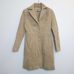 Vintage Y2K Me Jane tan suede leather western style jacket coat M